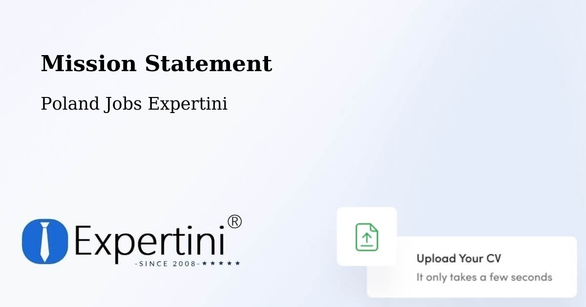 Corporate Mission – Gorzyce - Poland Jobs Expertini